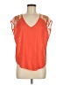Love, Fire 100% Rayon Orange Sleeveless Blouse Size M - photo 1