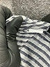 Zara Stripes Silver 3/4 Sleeve Blouse Size XS - photo 8