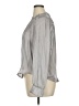 MELLODAY 100% Polyester Metallic Gray Long Sleeve Blouse Size XL - photo 5