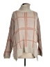 Blue B 100% Acrylic Plaid Tan Turtleneck Sweater Size M - photo 1