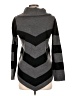 I.N. Studio 100% Acrylic Chevron-herringbone Gray Turtleneck Sweater Size L (petite) - photo 2