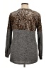 Amaryllis Animal Print Gray Pullover Sweater Size XL - photo 2