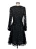 J.Crew 100% Polyester Stars Black Cocktail Dress Size 0 - photo 2