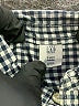 Baby Gap 100% Cotton Houndstooth Silver Long Sleeve Button-Down Shirt Size 5T - photo 3