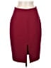 Ann Taylor Solid Burgundy Formal Skirt Size 6 - photo 1