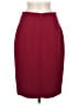 Ann Taylor Solid Burgundy Formal Skirt Size 6 - photo 2