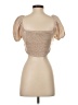SEEK The Label Tan Short Sleeve Blouse Size S - photo 2