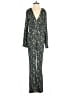 Free People Print Green Jumpsuit Size 2 - photo 1