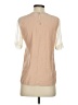 Parker 100% Silk Tan Short Sleeve Top Size XS - photo 2