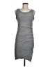 Tildon Solid Gray Casual Dress Size M - photo 1