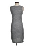 Tildon Solid Gray Casual Dress Size M - photo 2