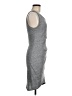 Tildon Solid Gray Casual Dress Size M - photo 4