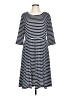 BLOOMCHIC Stripes Blue Casual Dress Size 10 - 30 - photo 1
