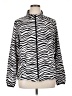 Heart Soul Animal Print White Track Jacket Size XL - photo 1