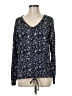 Lucky Brand Blue Long Sleeve Blouse Size M - photo 1