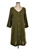 Unbranded Solid Green Casual Dress Size S - photo 1