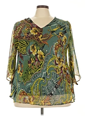 Signature 3/4 Sleeve Blouse (view 1)