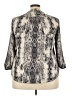 Vince Camuto 100% Polyester Gray 3/4 Sleeve Blouse Size XXL - photo 2
