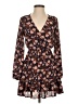 Alya 100% Polyester Floral Brown Casual Dress Size XXS - photo 1