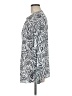 Passport Animal Print Silver Long Sleeve Blouse Size M - photo 5