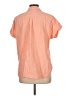 Pure Navy Stripes Orange Short Sleeve Blouse Size L - photo 2