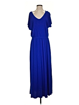 blue flowy dress casual Flowy Tiered Sleeveless Maxi Linen Dress