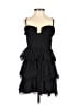PrettyLittleThing Black Cocktail Dress Size 2 - photo 1