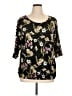 Perseption Concept Black 3/4 Sleeve Blouse Size 1X - photo 1