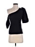 NATION LTD 100% Cotton Black Short Sleeve Top Size XS - photo 1