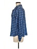 MICHAEL Michael Kors 100% Polyester Polka Dots Blue Long Sleeve Blouse Size L - photo 5