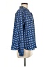 MICHAEL Michael Kors 100% Polyester Polka Dots Blue Long Sleeve Blouse Size L - photo 4