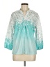 Unbranded Teal Blue 3/4 Sleeve Blouse Size M - photo 1
