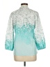 Unbranded Teal Blue 3/4 Sleeve Blouse Size M - photo 2
