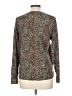 Equipment 100% Wool Animal Print Brown Wool Pullover Sweater Size L - photo 2