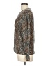 Equipment 100% Wool Animal Print Brown Wool Pullover Sweater Size L - photo 5