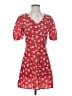 Missguided Hearts Red Casual Dress Size 4 - photo 1