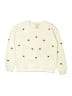 Assorted Brands 100% Polyester Hearts Ivory Gray Pullover Sweater Size 14 - 16 - photo 1