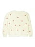 Assorted Brands 100% Polyester Hearts Ivory Gray Pullover Sweater Size 14 - 16 - photo 2
