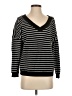 Perfectly Priscilla Stripes Black Pullover Sweater Size S - photo 1
