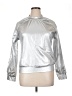 Uoozee Metallic Silver Long Sleeve Blouse Size XL - photo 1
