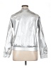 Uoozee Metallic Silver Long Sleeve Blouse Size XL - photo 2