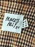 Princess Polly Houndstooth Brown Long Sleeve Button-Down Shirt Size 2 - photo 7