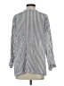 Zara Stripes Silver 3/4 Sleeve Blouse Size XS - photo 2