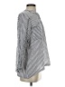 Zara Stripes Silver 3/4 Sleeve Blouse Size XS - photo 4