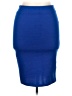 Iris Los Angeles Solid Blue Casual Skirt Size M - photo 1