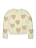 Harper Canyon 100% Polyester Hearts Ivory Pullover Sweater Size 6 - photo 1