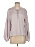 Vince Camuto 100% Polyester Gray Long Sleeve Blouse Size S - photo 1