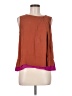 Halston Heritage 100% Silk Brown Blouse Size 8 - photo 1