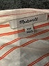 Madewell Stripes Orange White 3/4 Sleeve Button-Down Shirt Size XXS - photo 7