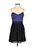 BCBGeneration 100% Polyester Color Block Blue Cocktail Dress Size 2 - photo 1